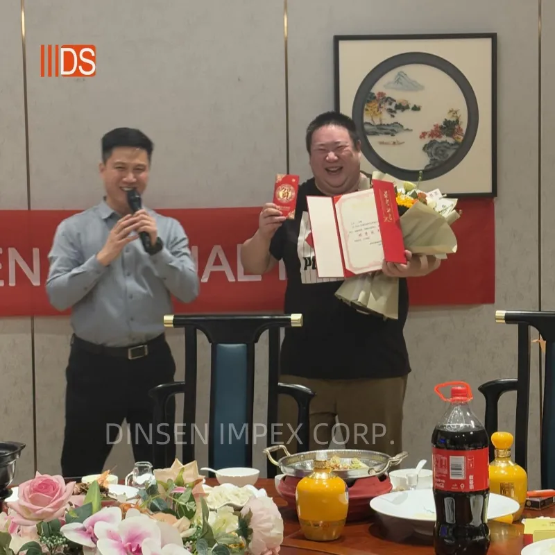Brock was recognized as an outstanding employee, and BILL presented him with a certificate, bonus and flowers
